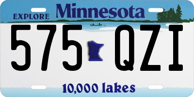 MN license plate 575QZI