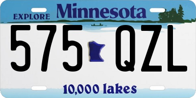 MN license plate 575QZL