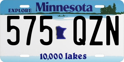 MN license plate 575QZN