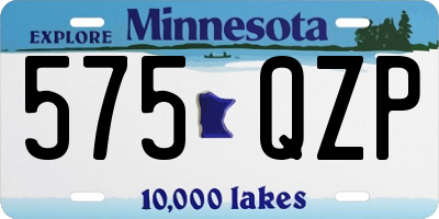 MN license plate 575QZP