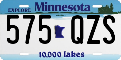 MN license plate 575QZS
