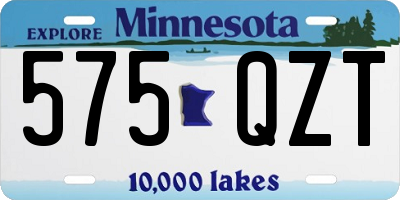 MN license plate 575QZT