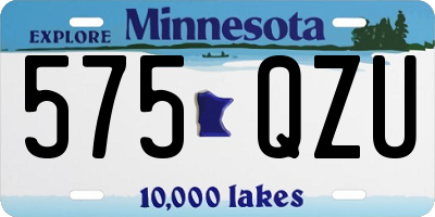 MN license plate 575QZU