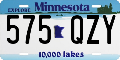MN license plate 575QZY
