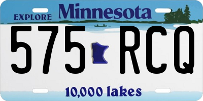 MN license plate 575RCQ