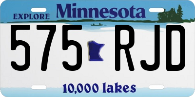 MN license plate 575RJD
