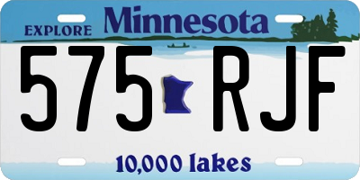 MN license plate 575RJF