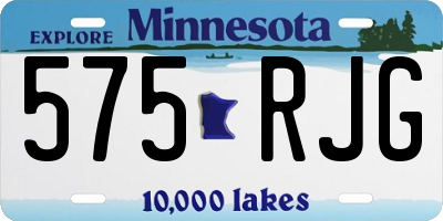 MN license plate 575RJG