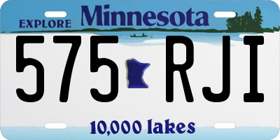 MN license plate 575RJI