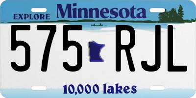 MN license plate 575RJL