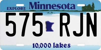 MN license plate 575RJN