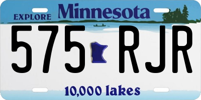 MN license plate 575RJR