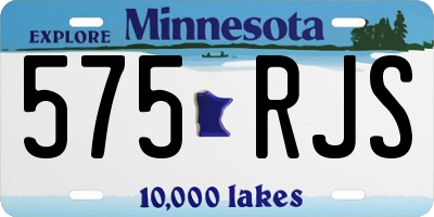MN license plate 575RJS