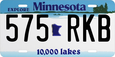 MN license plate 575RKB