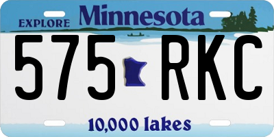 MN license plate 575RKC