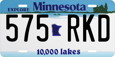 MN license plate 575RKD
