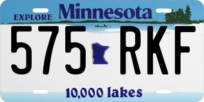 MN license plate 575RKF