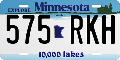 MN license plate 575RKH
