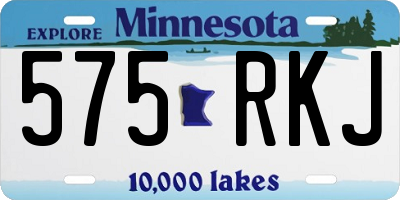 MN license plate 575RKJ