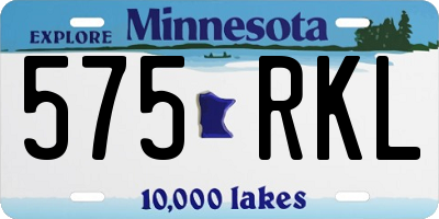 MN license plate 575RKL