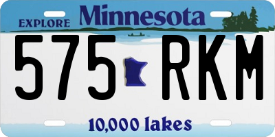 MN license plate 575RKM