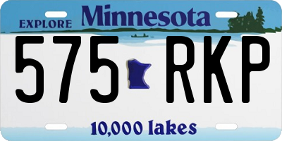MN license plate 575RKP