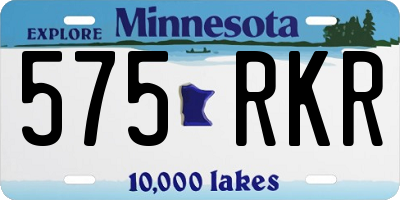 MN license plate 575RKR