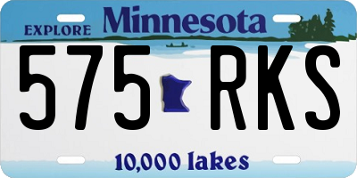 MN license plate 575RKS