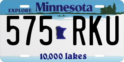 MN license plate 575RKU