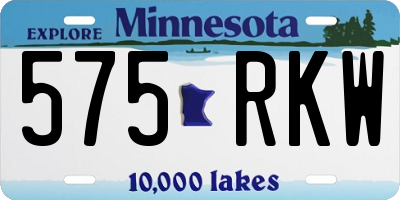 MN license plate 575RKW