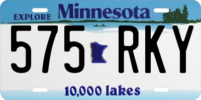 MN license plate 575RKY