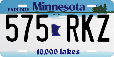 MN license plate 575RKZ