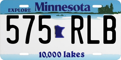 MN license plate 575RLB
