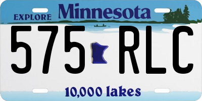 MN license plate 575RLC