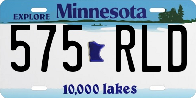 MN license plate 575RLD