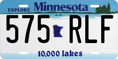MN license plate 575RLF
