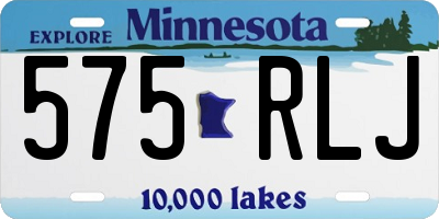 MN license plate 575RLJ