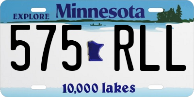 MN license plate 575RLL
