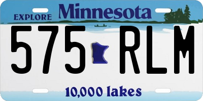MN license plate 575RLM