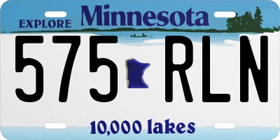 MN license plate 575RLN