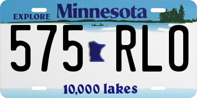 MN license plate 575RLO