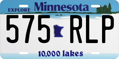 MN license plate 575RLP