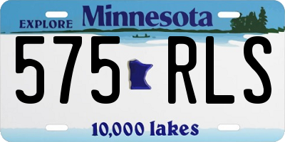MN license plate 575RLS