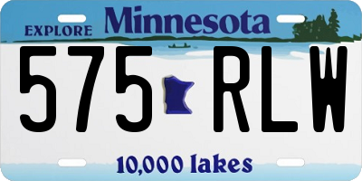 MN license plate 575RLW