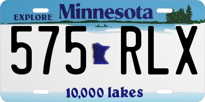 MN license plate 575RLX