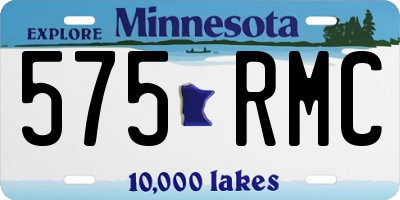 MN license plate 575RMC