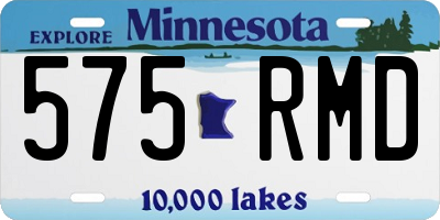 MN license plate 575RMD