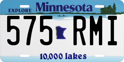 MN license plate 575RMI