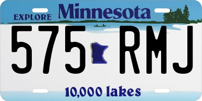 MN license plate 575RMJ