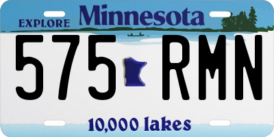 MN license plate 575RMN